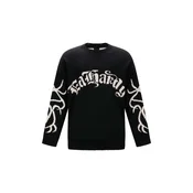 Ed Hardy Pulover Intarsien Tattoo Drache črna/volneno bela
