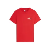 Tommy Jeans Majica mornarska / krvavo rdeča / bela
