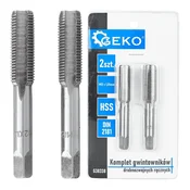 Komplet ročnih navojnih svedrov za fini navoj M12x1,25mm 2kos 81975
