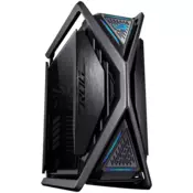 ASUS ROG Hyperion GR701 BTF Edition E-ATX PC ohišje črno, motherboard hidden connectors design support, 420 mm dual radiator support, four 140 mm fans, metal GPU holder, component storage, ARGB fan hub, Aura Sync, 60W fast charging - 90DC00F0-B39020