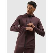 Mens Sports Zipped Hoodie 4F - Brown