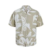 JACK & JONES Srajca Drew bež / svetlo siva