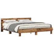 vidaXL Konstrukcija postelje Star les 180 x 200 cm Inženirski les