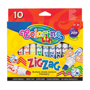 Flomasteri Colorino - Zig Zag, 10 boja