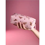 Sinsay - Kozmetička torbica sa printom jazavčara - pastelno roze