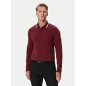 BOSS Polo majica Plisy 50536609 Bordo rdeča Regular Fit