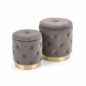 Halmar Set od dva stolca POLLY, ash (1p=1kpl)
