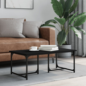 Stolic za kavu crni 90x50x35 cm od konstruiranog drva