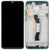 LCD zaslon s okvirom za Xiaomi Redmi Note 8 Pro - zelene boje - OEM