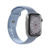 PURO ICON - Elasticna narukvica za Apple Watch 38/40/41 mm (S/M & M/L) (pudrasto plava)