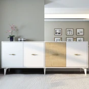 Hanah Home Konzolni sto Verry, 180x82.6x35 cm, Beli
