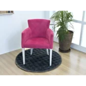 Okrugla Prostirka za kupatilo fi 100cm Tamno siva boja