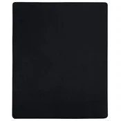 Vidaxl Napenjalna rjuha 2 kosa črna 140x200 cm bombaž