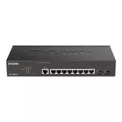 D-Link DGS-2000-10 network switch Managed L2/L3 Gigabit Ethernet (10/100/1000) 1U Black