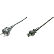 Digitus Električni priključni kabel [1x -vtič C6 - 1x vtič z zaščitenimi kontakti] 1.20 m črn Digi
