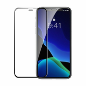 Baseus 2 kom zakrivljeno kaljeno staklo s okvirom za iPhone 11 Pro Max / iPhone XS Max
