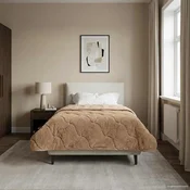 vidaXL vidaXL Poletna odeja Taupe 140 x 220 cm Mikrofibra in Teddy flis, (5000284378)