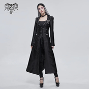 Ženski plašč DEVIL FASHION - Daily darkness slightly bright mid-length - CT181