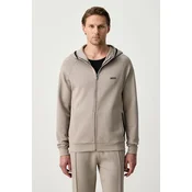 BOSS loungewear pulover moški z bombažem Sense Hooded Jacket
