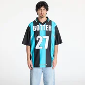 Dres Reebok x Botter LTD Reverse Soccer Tee Striped Navy/ Aqua Blue S