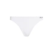 Karl Lagerfeld Bikini hlačke  Strukturierte Bikinihose mit Perlen  kremna