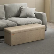 Songmics Shranjevalna klop 38x110x38 cm rjava