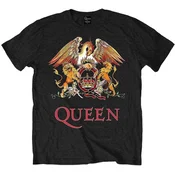 Queen Majica Classic Crest Unisex Black 2XL