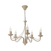 Luster na lancu ANTON 5xE14/60W/230V bež