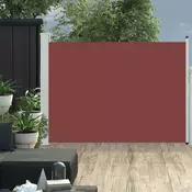 vidaXL Zložljiva stranska tenda za teraso 100x500 cm rjava