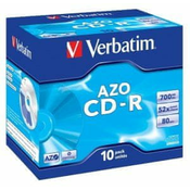 Verbatim CD-R(10 paketov)Jewel/Crystal/52x/700MB