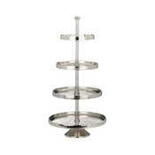 Eglo 427647 - Servirno stojalo BABIRIK 70x35 cm krom