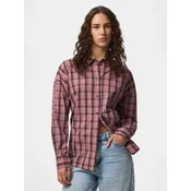 PIECES Bluza PCEVERETT mokka/jajčevec/svetlo roza