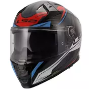 Integralna motociklistička kaciga LS2 FF811 Vector II C Savage bijelo-plavo-crvena