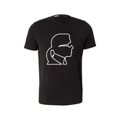 Karl Lagerfeld Majica črna/bela