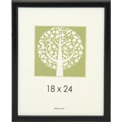 Karako Foto okvir 18x24 cm, imitacija lesa, namizni, stenski, 10 A črn