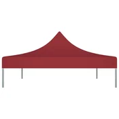 Krov za šator za zabave 4,5 x 3 m bordo 270 g/m2