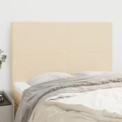 Vidaxl vidaXL Vzglavja za posteljo, 4 kosi, kremne barve, 72x5x78/88 cm, blago