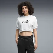 PUMA Essentials Elevated No. 1 Logo Relaxed Sweatshirt Women, Clothing, White Glow Heather, XL