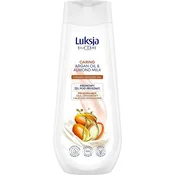 Luksja Silk Care kremni gel za prhanje z arganovim oljem in mandljevim mlekom 500 ml