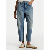 Polo Ralph Lauren Jeans hlače 211969409001 Modra Mom Fit