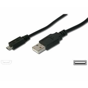 PremiumCord USB 2.0 interface Micro AB 3 m black