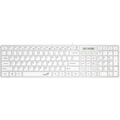 GENIUS SlimStar 126 USB YU bela tastatura