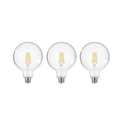 Arcchio LED žarnica z žarilno nitko prozorna E27 G125 3,8W 3000K 806lm 3er