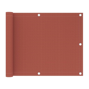 Balkonski zastor terakota 75 x 300 cm HDPE