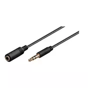 MicroConnect Avdio podaljševalni kabel, 3m 3.5 mm Minijack moški-ženski