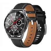 Rubicon Pametna ura RNCE88 (Cz) črno usnje + črn silikon Bluetooth klic