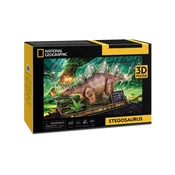 shumee Kubična zabava. 3D sestavljanka. National Geographic. Stegozaver. 62 kosov.