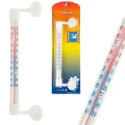 shumee TG64645 Termometer za okno, zunanji, bel, samolepilni termometer za balkon