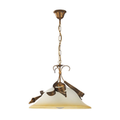ONLI - Luster na lancu LUCREZIA 1xE27/22W/230V bronzan