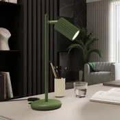 SOLLUX LIGHTING Namizna svetilka ALORA, višina 43 cm, olivno zelena, kovina, GU10 - Dnevna soba/jedilnica - Aluminij